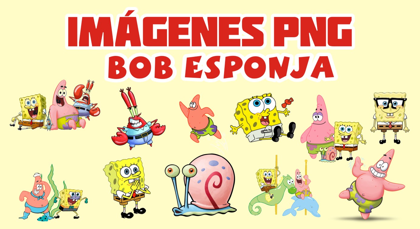 Imagenes Bob Esponja PNG - Boni Fiesta