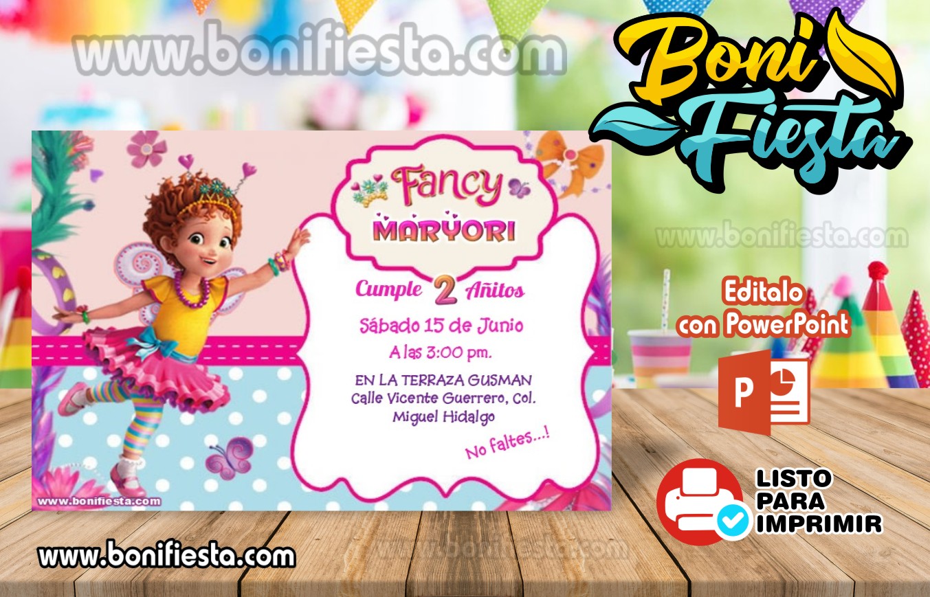 Invitaciones De Fancy Nancy