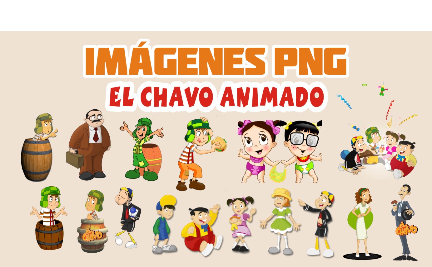 Imagenes de El Chavo animado PNG - Boni Fiesta