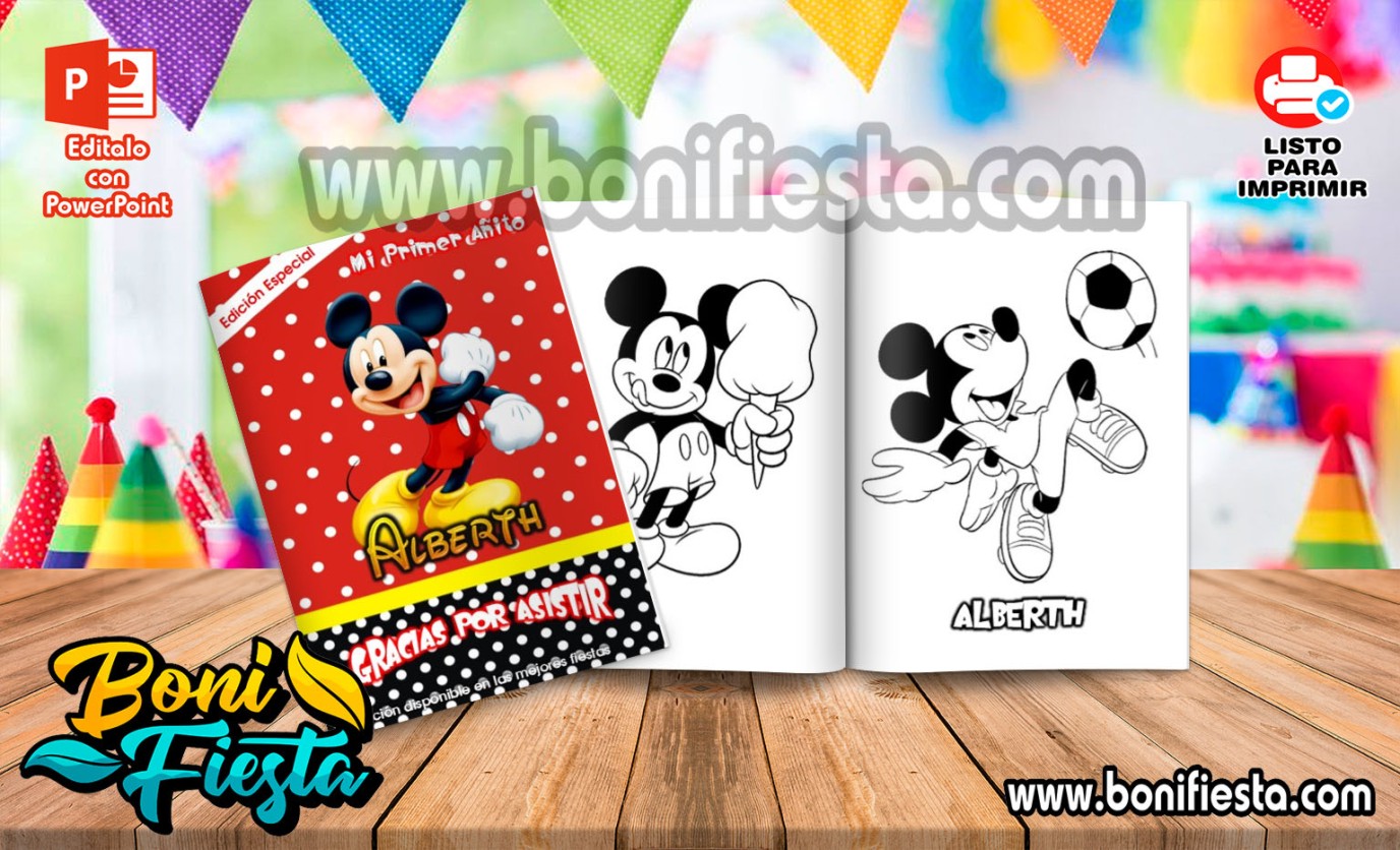 Featured image of post Imagenes Para Colorear Mickey Mouse Mickey mouse beb ya est preparado para recibir esta navidad acompa alo coloreando estas im genes