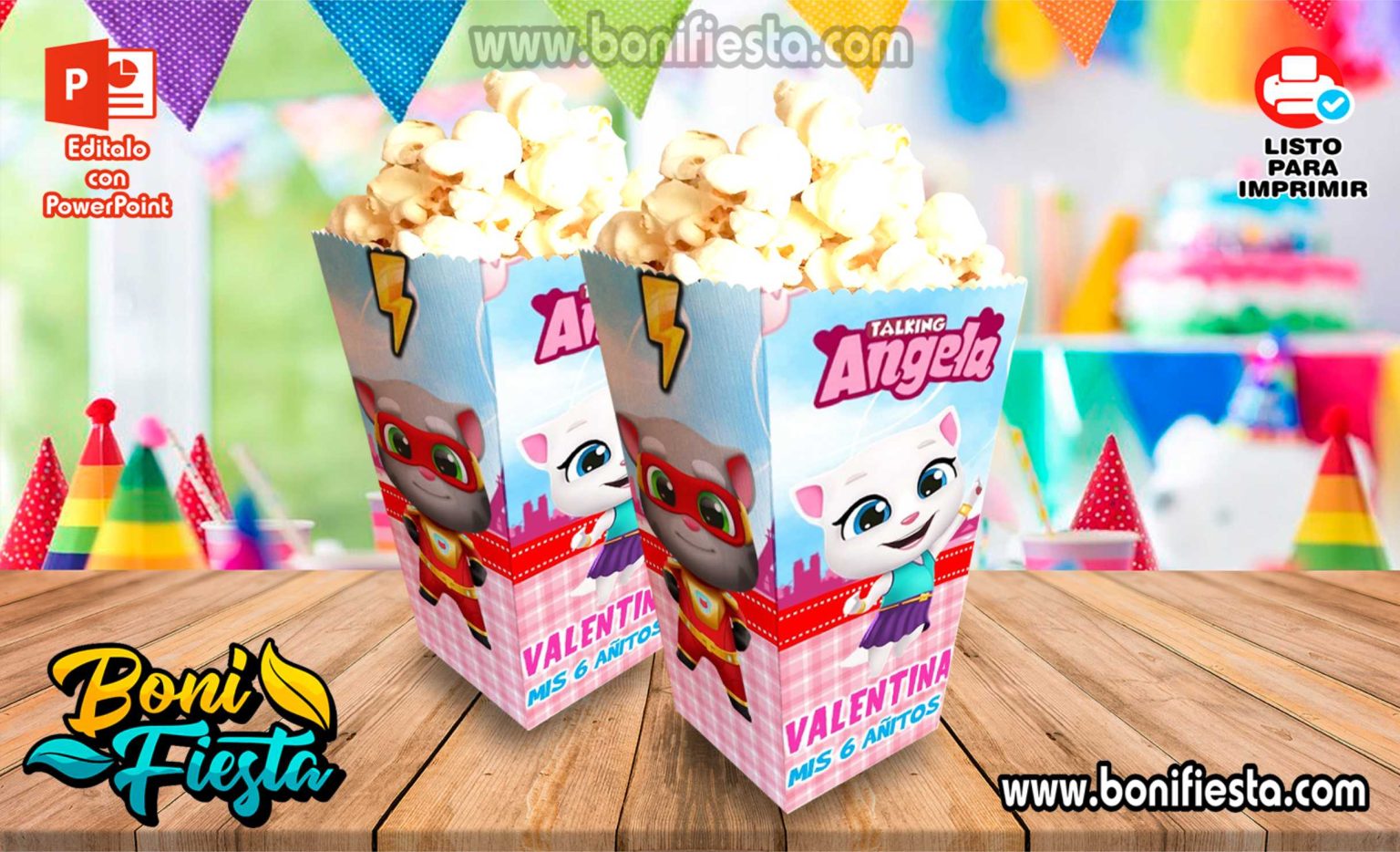 Cajita Popcorn de Tom Hero Dash Girl – Boni Fiesta